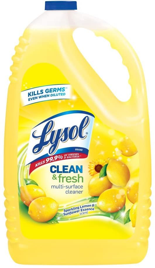 Lysol Disinfectant All Purpose Cleaner, Lemon Scent, 144 oz