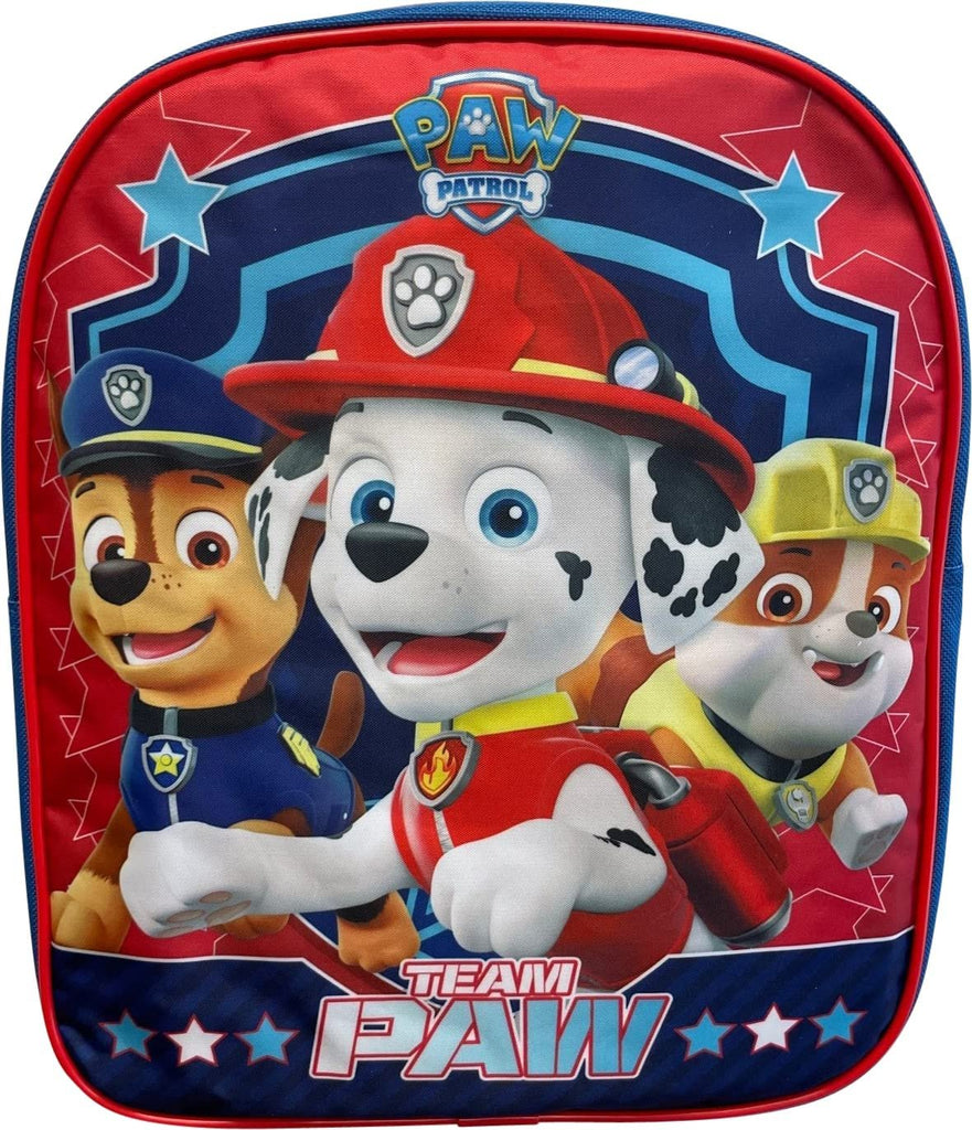 Paw Patrol Toddle Boy 12 Inch Mini Backpack (Blue-Red)