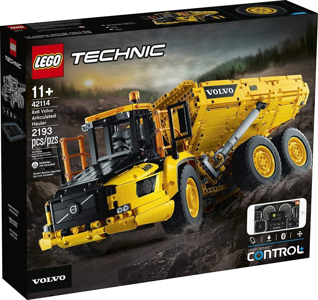 LEGO Technic 6x6 Volvo Articulated Hauler (42114) Building Kit, Volvo Truck Toy Model for Kids Who Love Construction Vehicle Playsets (2,193 Pieces)