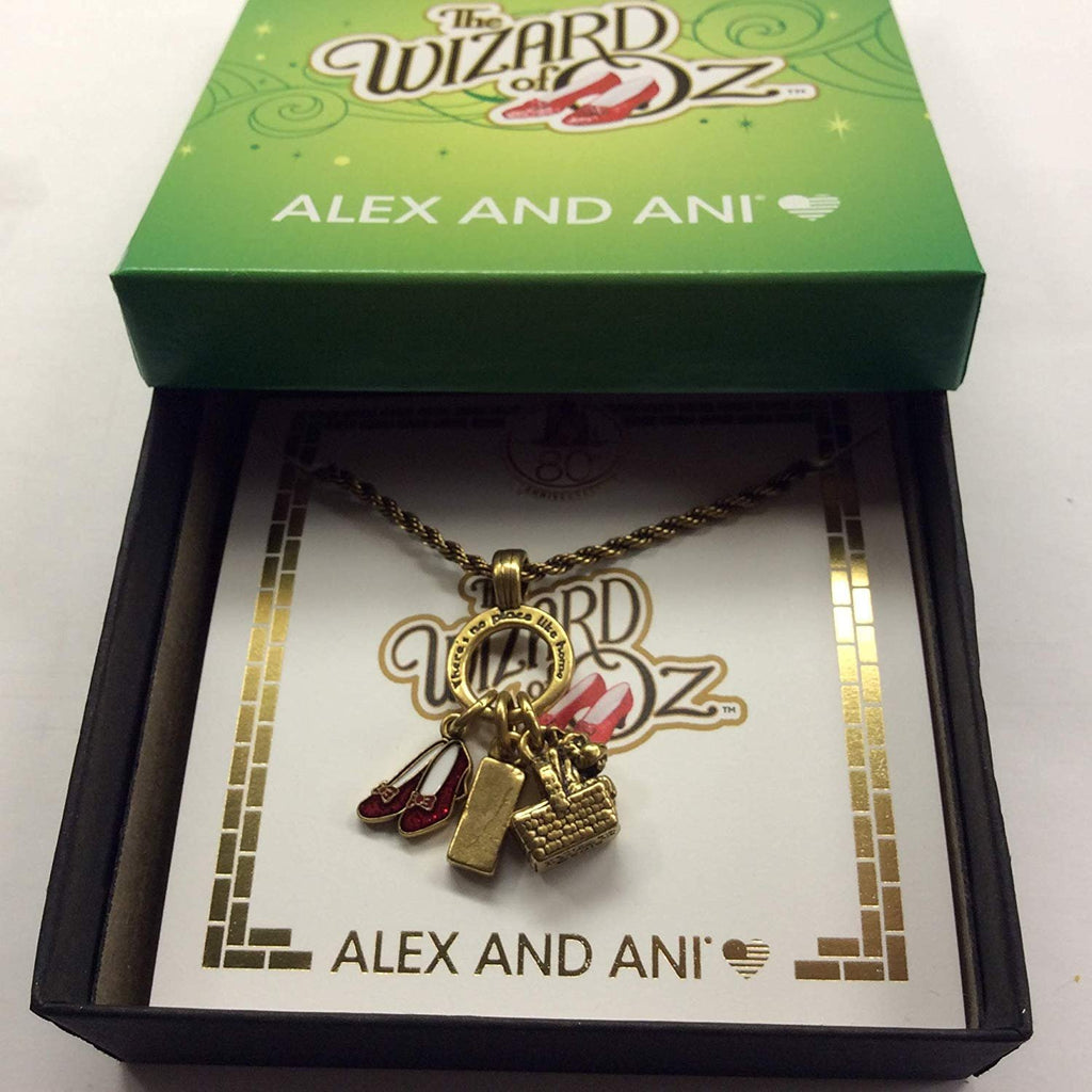 Alex and Ani Wizard of Oz, Dorothy 20" Adjustable Trio Necklace Rafaelian Gold One Size