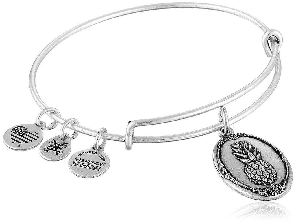 Alex and Ani Pineapple II Expandable Rafaelian Bangle Bracelet