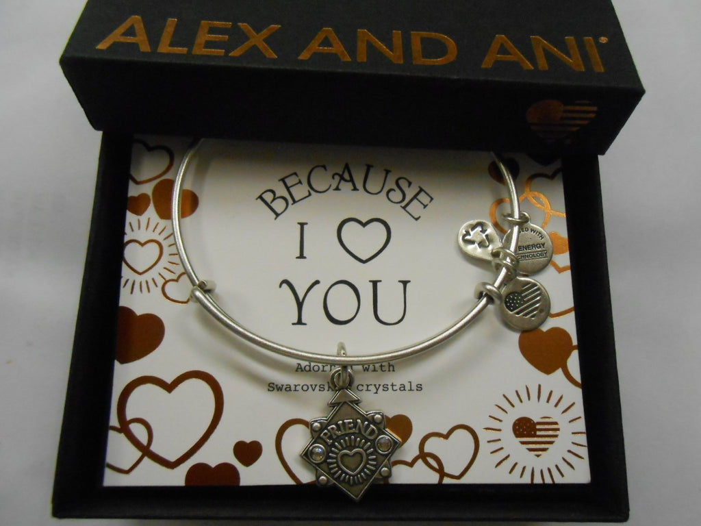 Alex and Ani Womens Because I Love You Friend III Bangle