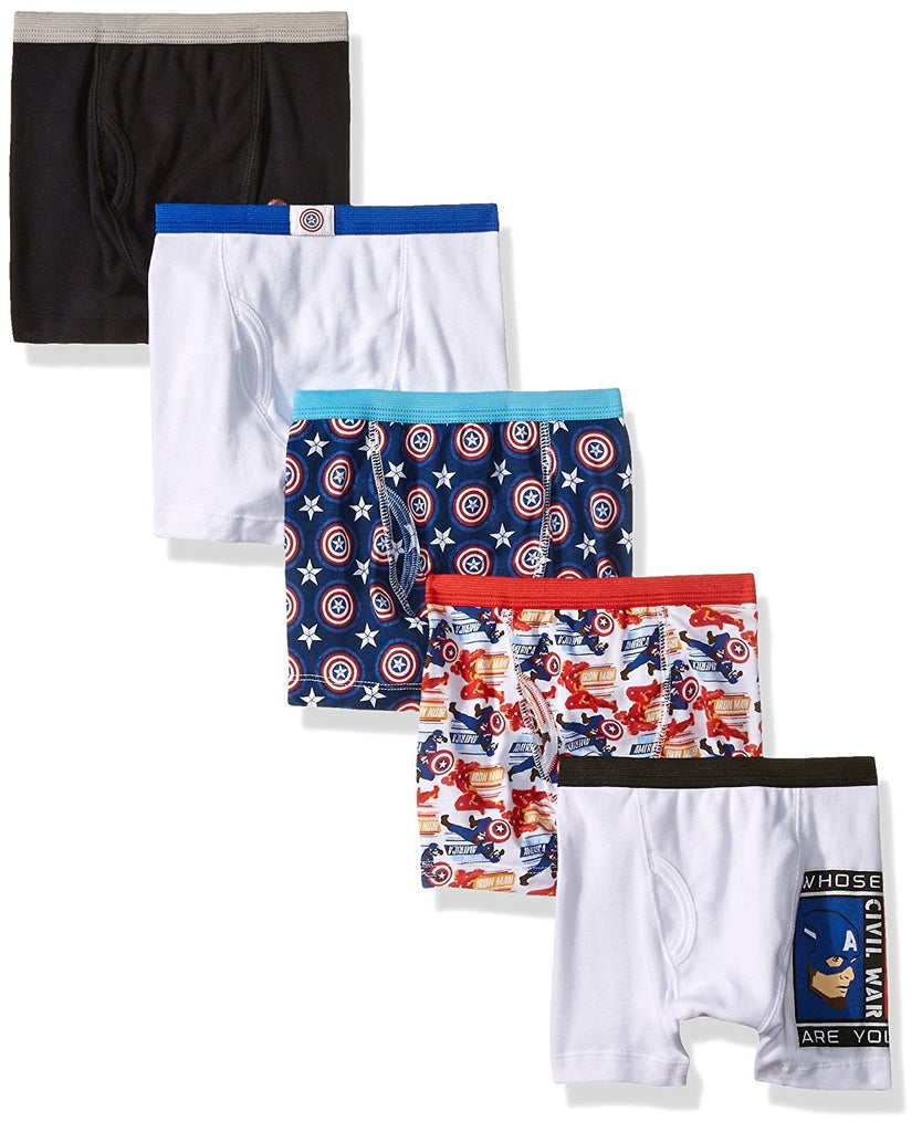 Marvel Boys' Captain America Civil War 5pk Boxer Briefs