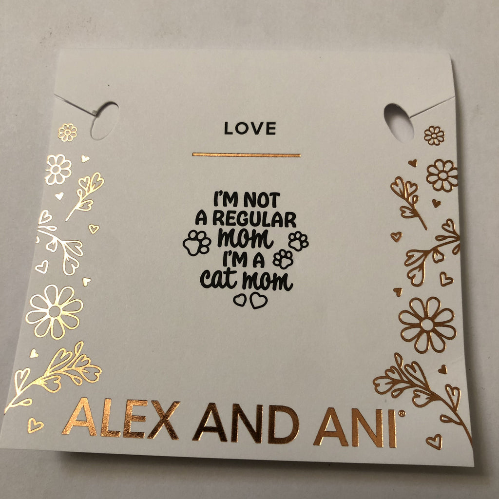 Alex and Ani I'm a Cat Mom Bangle Neutral One Size