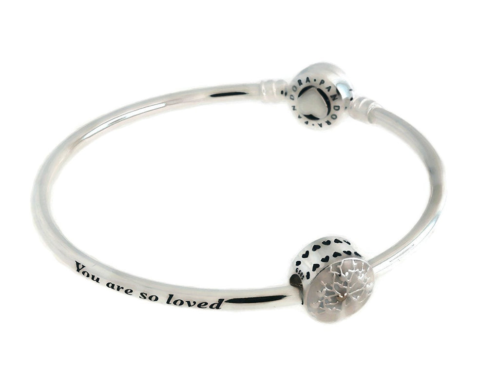 PANDORA Tree of Hearts, Mother's Day LE Bangle Gift Set B800516-21 cm 8.3 in