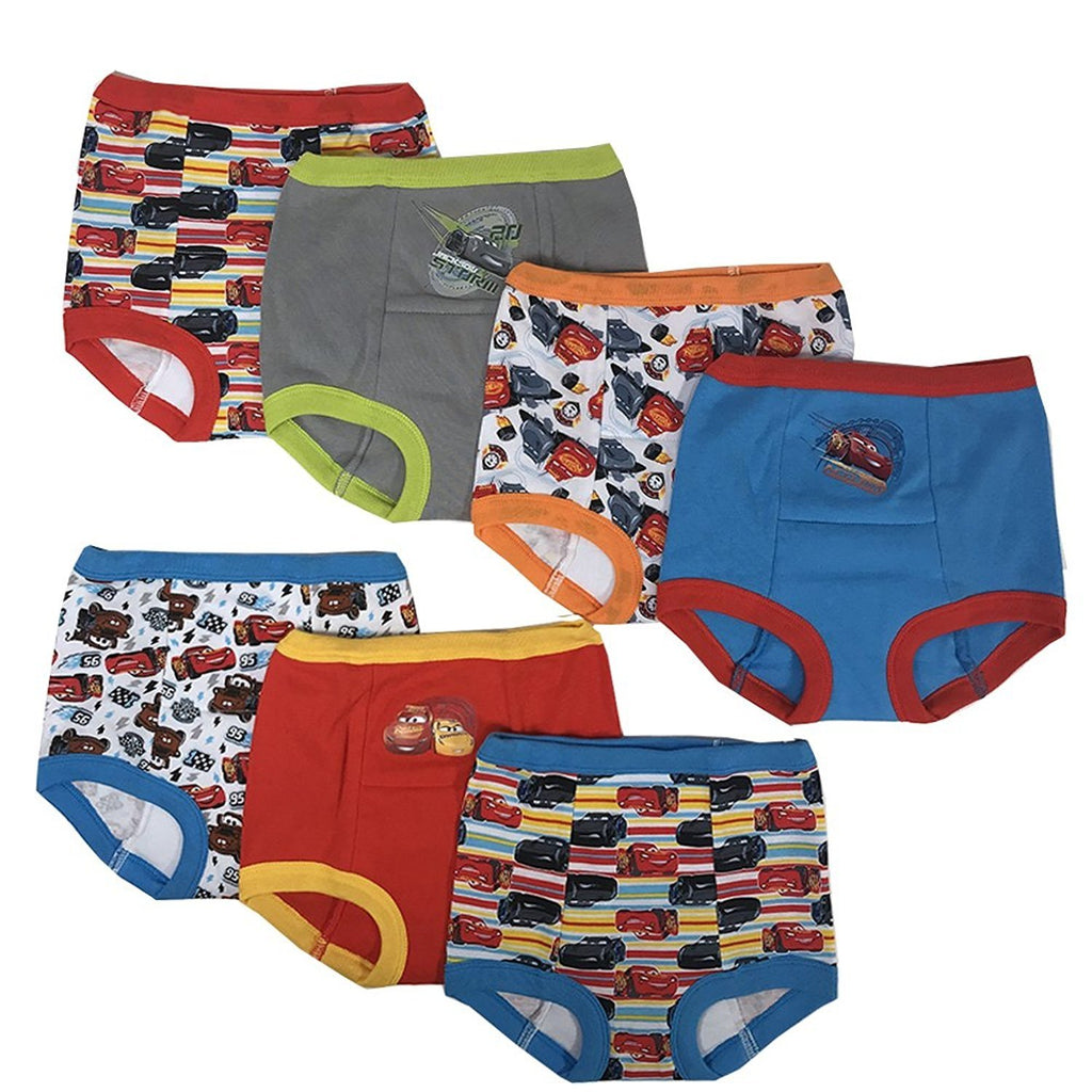 Handcraft Disney Cars Boys Potty Training Pants Underwear Toddler 7-Pack Size 2T 3T 4T