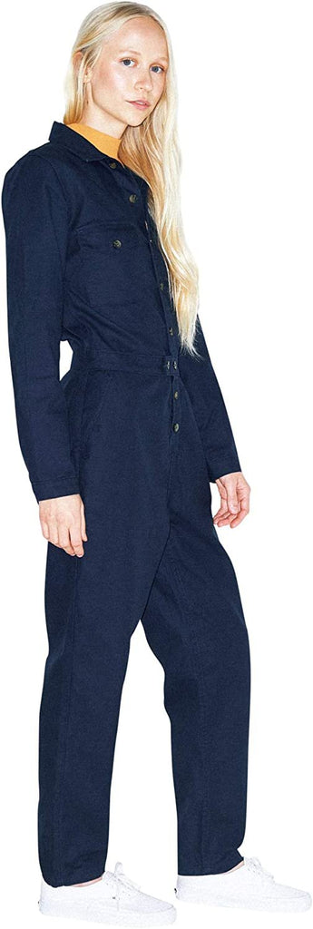 American Apparel Women's Long Sleeve Twill Coverall