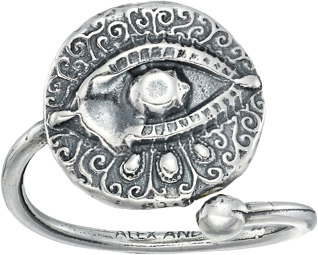 Alex and Ani Womens Evil Eye Ring Wrap