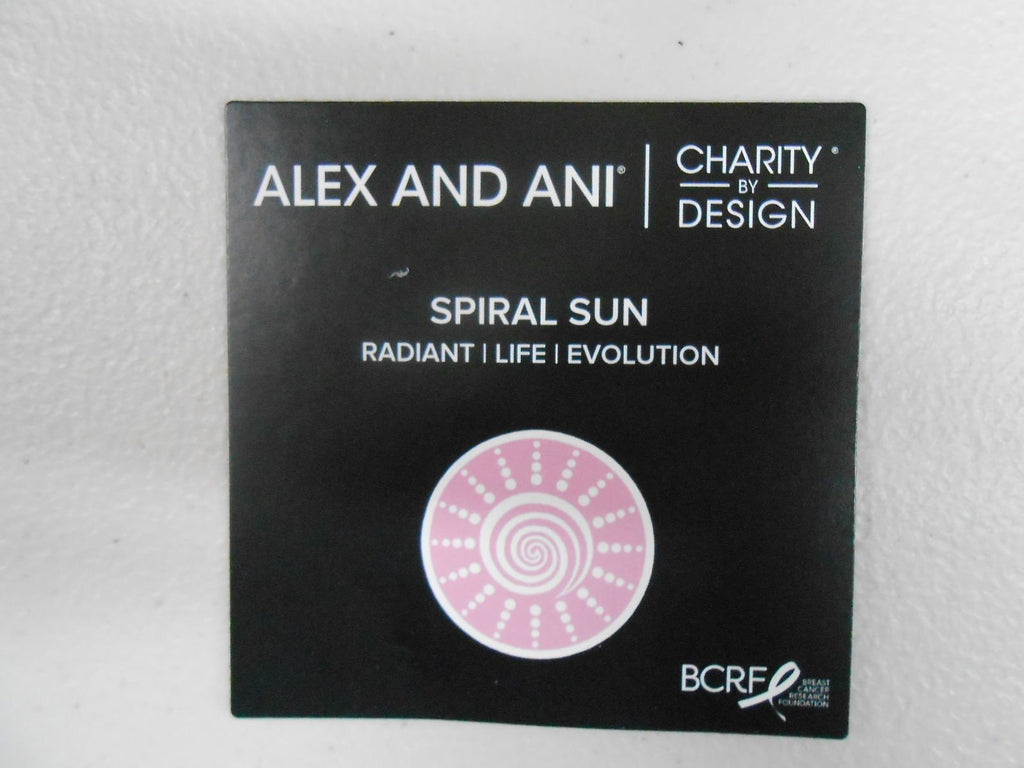 Alex and Ani Charity By Design SPIRAL SUN Shiny Silver Plated Bracelet NWTB&C