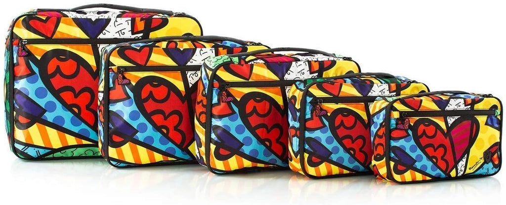 Romero Britto 5 Pieces Packing Cube Set