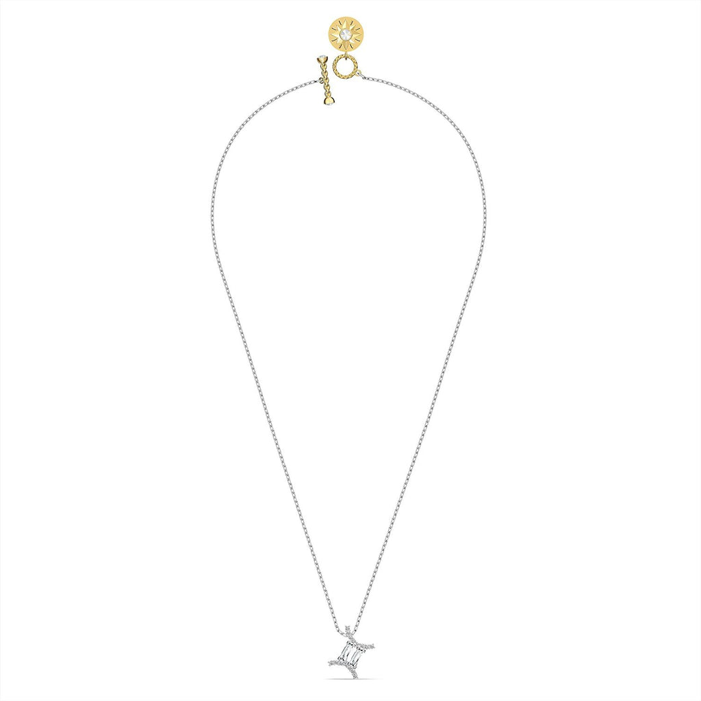 SWAROVSKI Women's All Zodiac Symbols Crystal Pendant, Mixed Metal Finish, Clear White Crystal Necklace Jewelry Collection