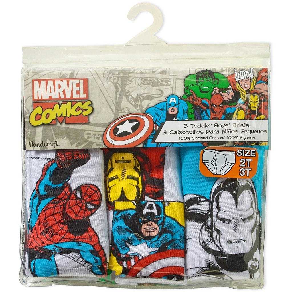 Marvel Little Boys' 3 Pack Comic Briefs