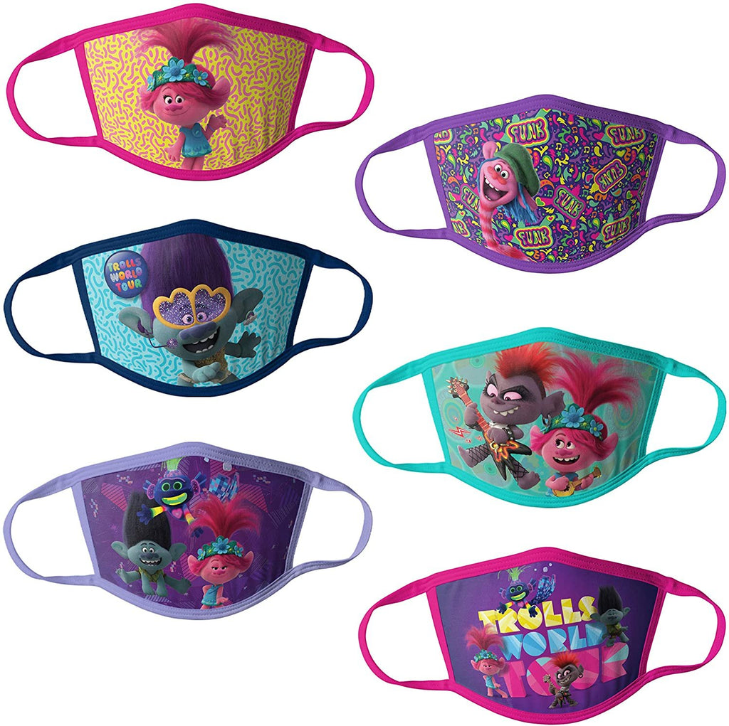 Universal Trolls Reusable Kids Mask Multipack, OSFA