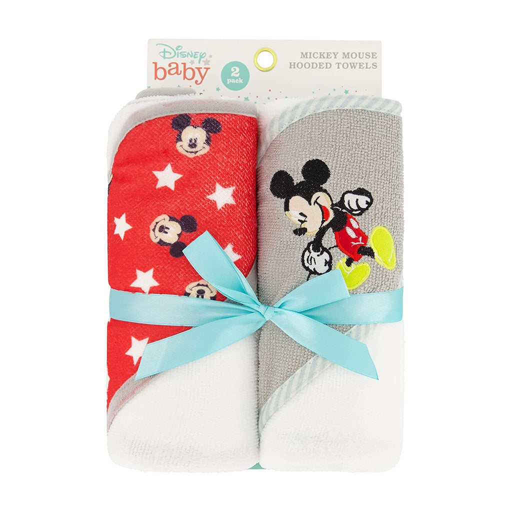 Disney Cudlie Baby Winnie The Pooh 2 Pack Rolled/Carded Hooded Towels in Sweet Life Print, 1 Count