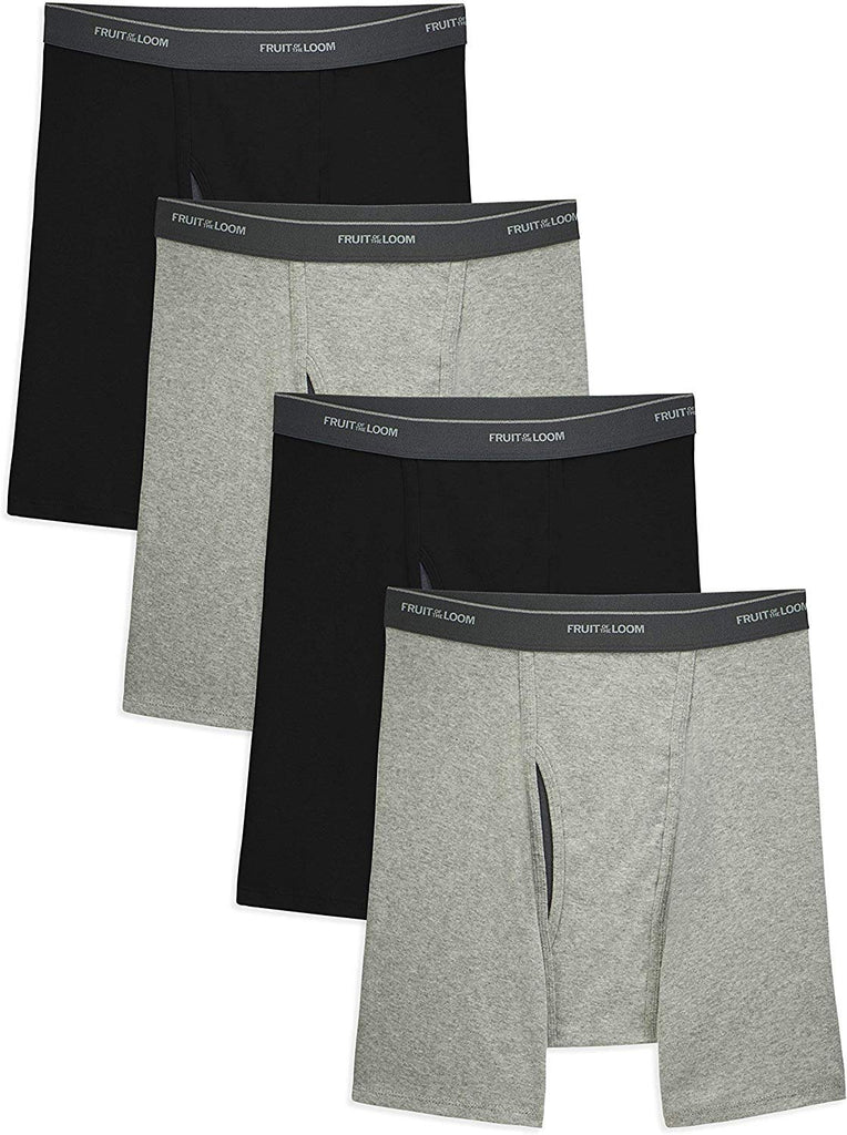 Fruit of the Loom Men's CoolZone Boxer Briefs, black/Gray, XX-Large