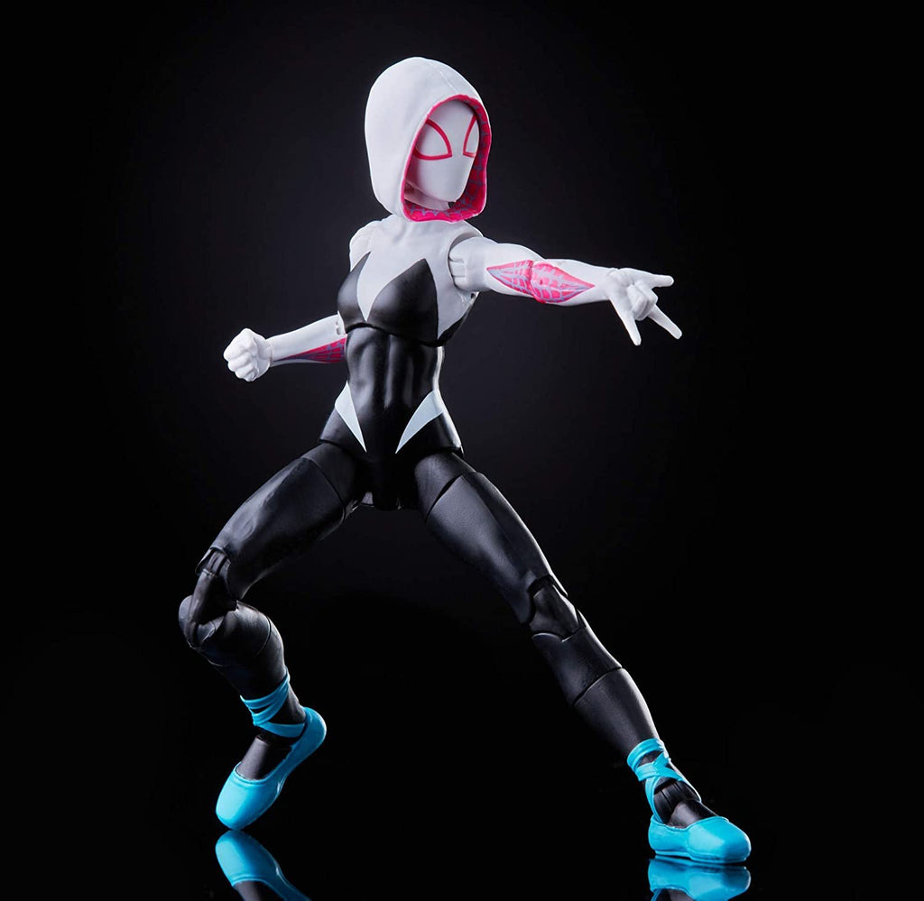 Spider-Man Hasbro Marvel Legends Series Into The Spider-Verse Gwen Stacy 6-inch Collectible Action Figure Toy, with Spider-Ham Mini-Figure