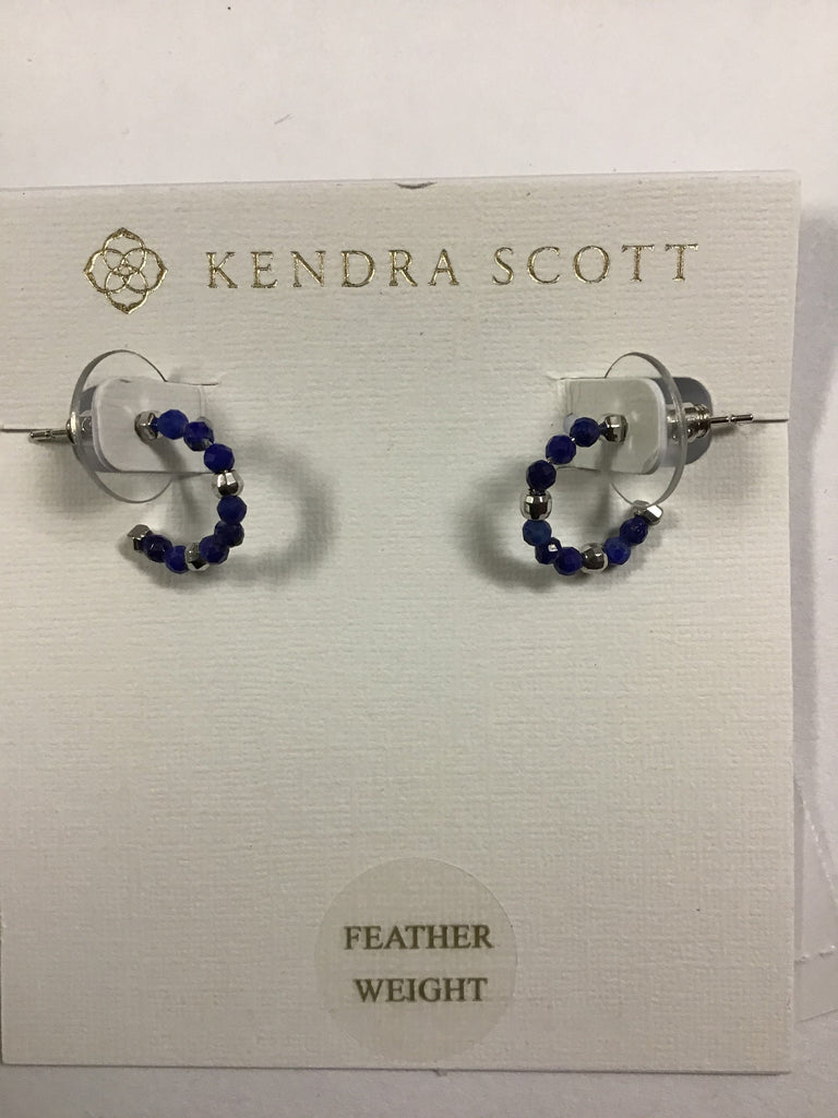 Kendra Scott Scarlet Huggie Earrings, Rhod Blue Lapis