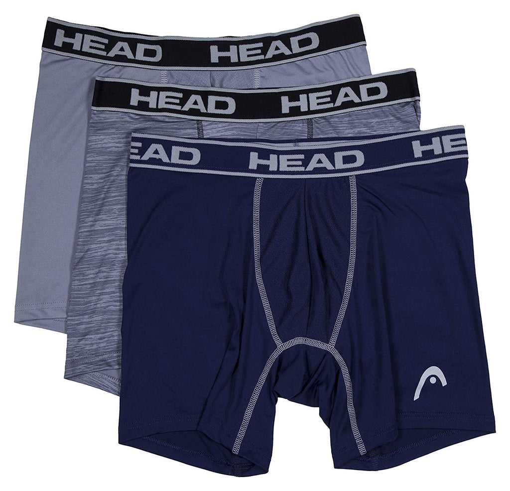 HEAD Mens Performance Underwear 3PACK Boxer Briefs