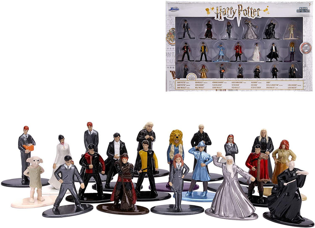 Jada Toys Harry Potter 1.65" Die-cast Metal Collectible Figures 20-Pack Wave 4, Toys for Kids and Adults, Silver