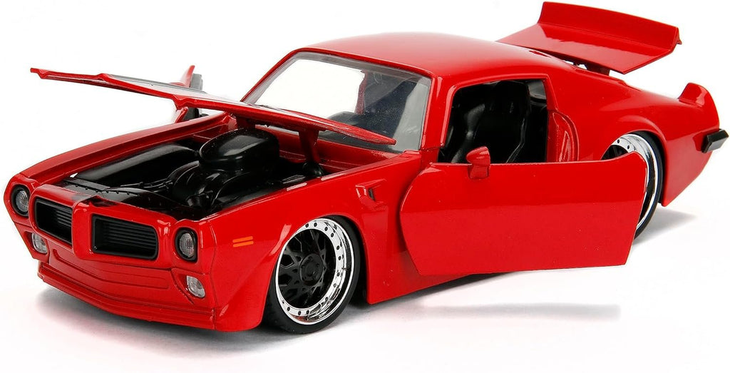 Big Time Muscle 1:24 1972 Pontiac Firebird Die-Cast Car, Toys for Kids and Adults,Black