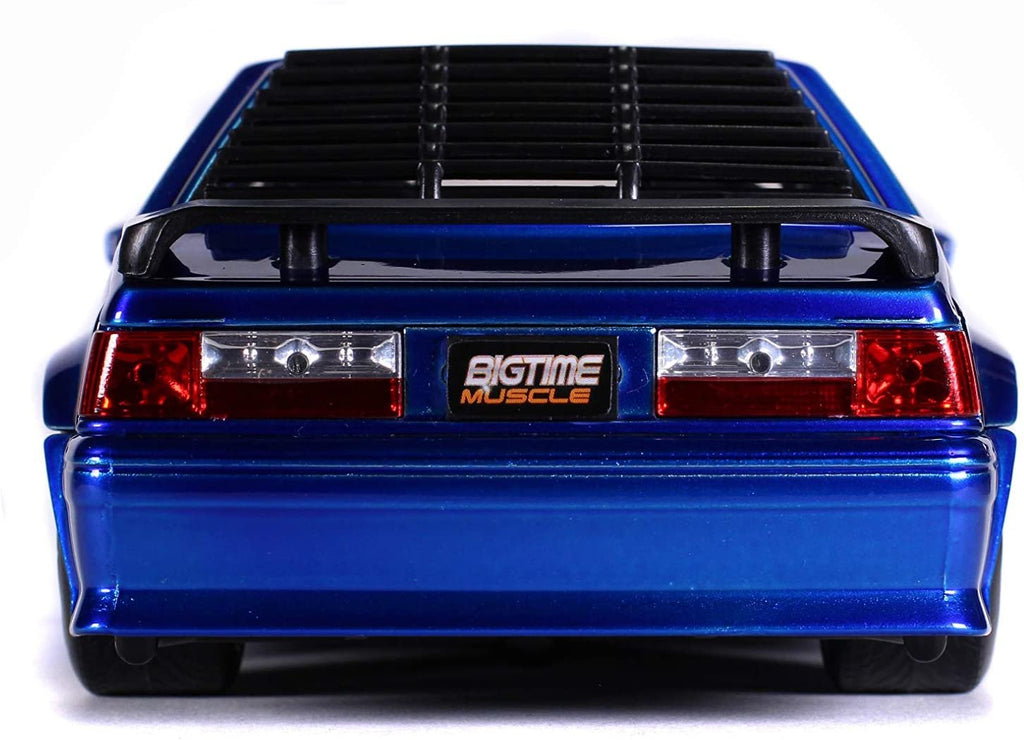 Jada Toys Bigtime Muscle 1:24 1989 Ford Mustang GT Die-cast Car Blue, Toys for Kids and Adults