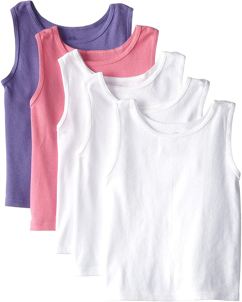 Fruit of the Loom Little Girls' Tank Top (Pack of 5)