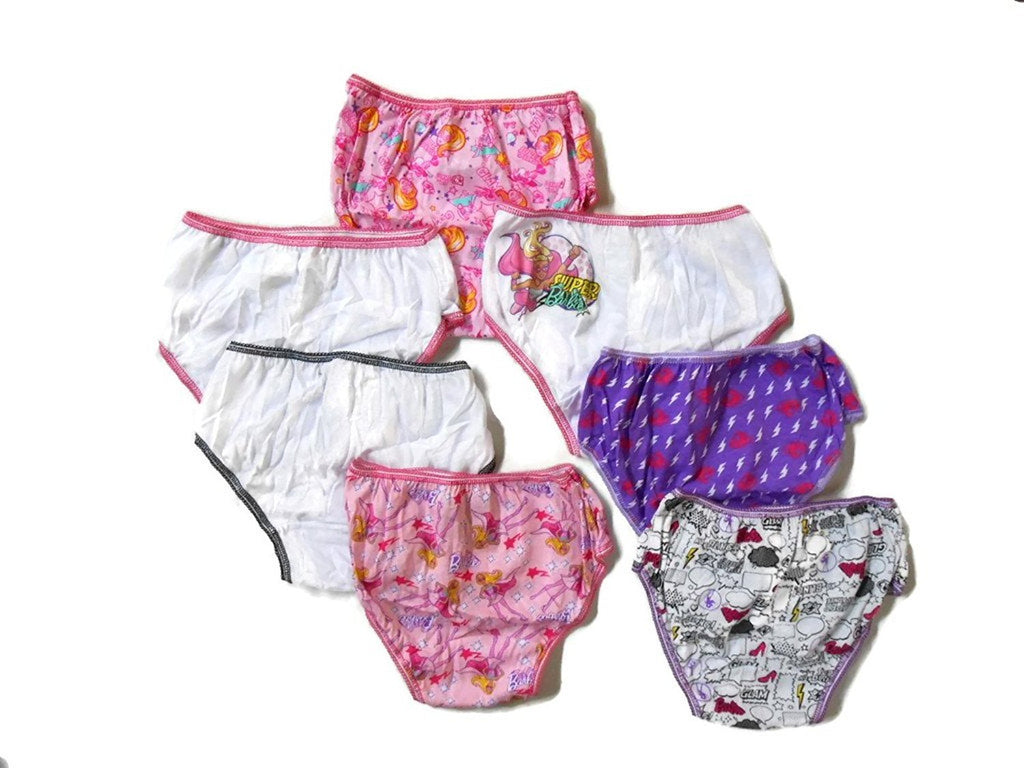 Handcraft Little Girls' Barbie Underwear Set (Pack of 7)