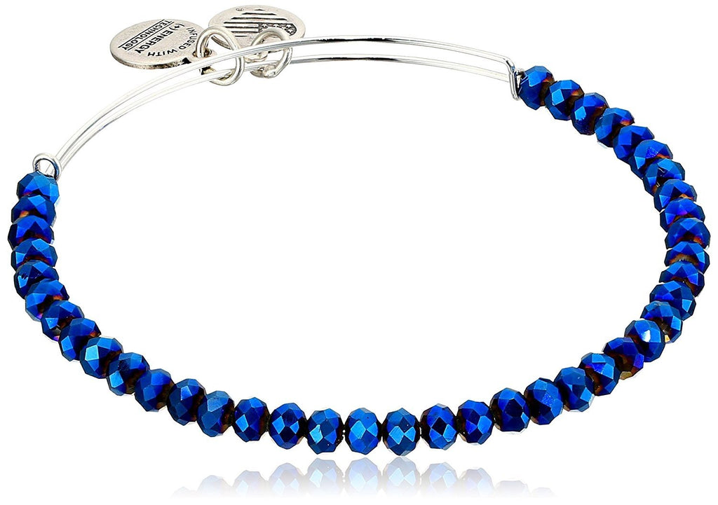 Alex and Ani Brilliance Bead Deep Space Blue/Shiny Bracelet