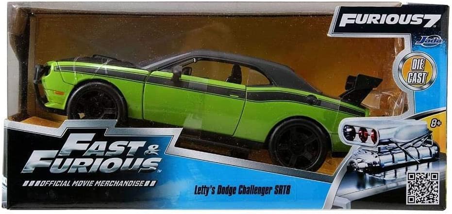 Jada Toys Lettys Dodge Challenger Srt8 1/24 Scale Die Cast Car