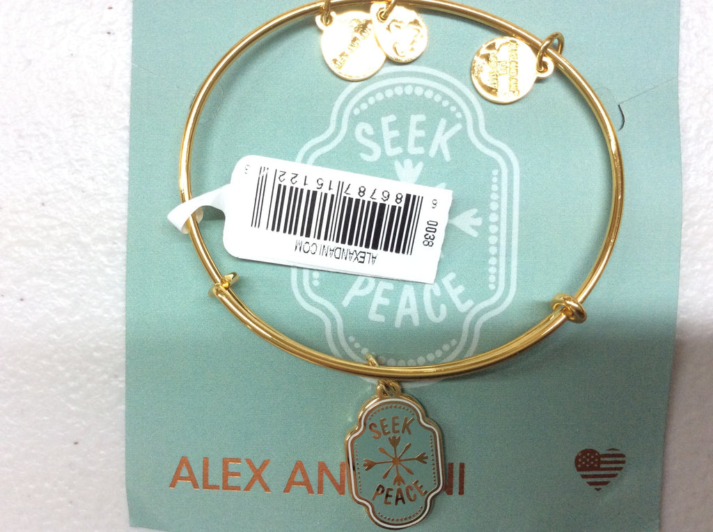 Alex and Ani Womens Words are Powerful Seek Peace Bangle