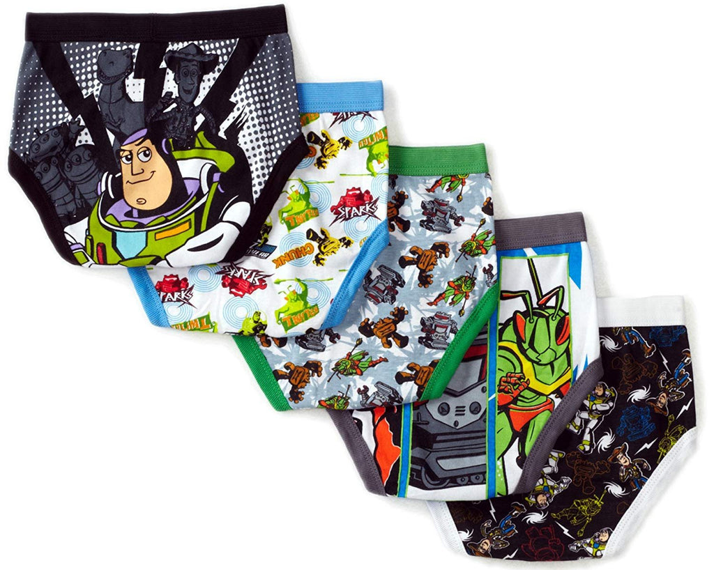 Handcraft Big Boys' Toy Story 5 Pack Brief, Multi, 8