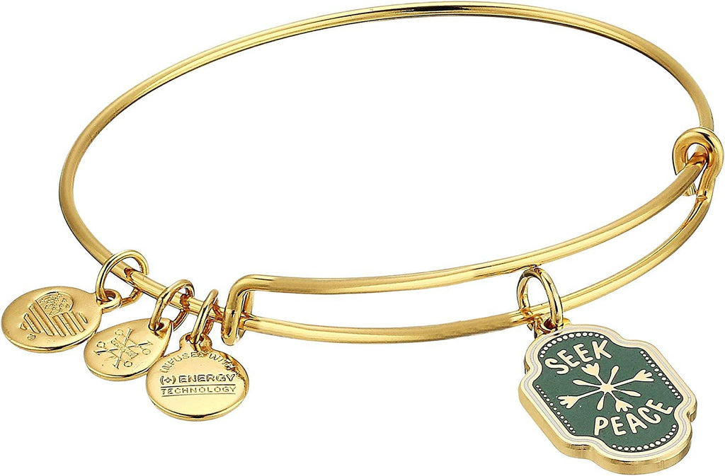 Alex and Ani Womens Words are Powerful Seek Peace Bangle