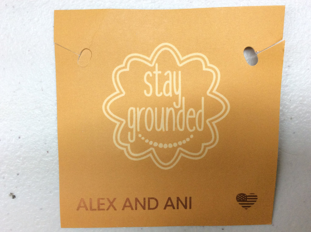 Alex and Ani Womens Words are Powerful Stay Grounded Bangle