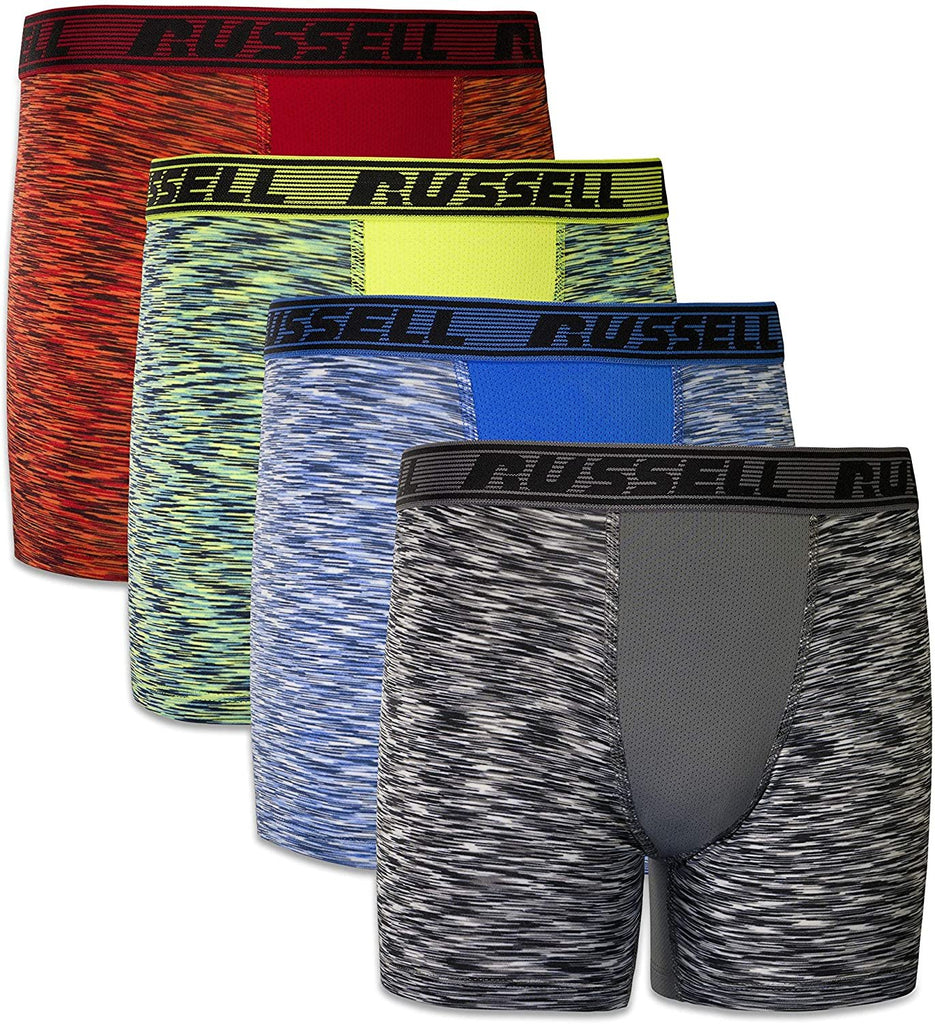Russell Athletic Boys' Freshforce  Performance Boxer Brief (4 Pack)