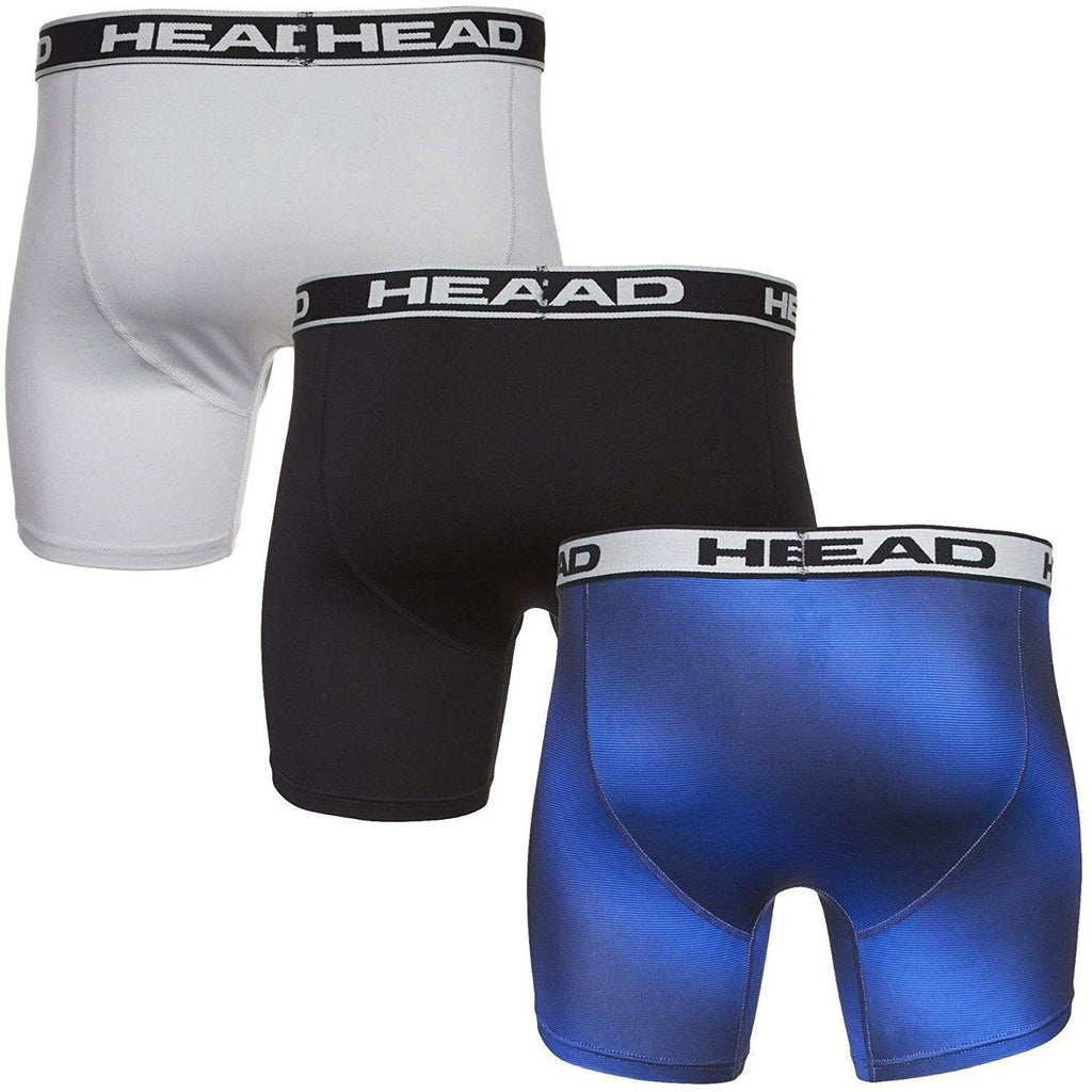 HEAD Mens Performance Underwear 3PACK Boxer Briefs