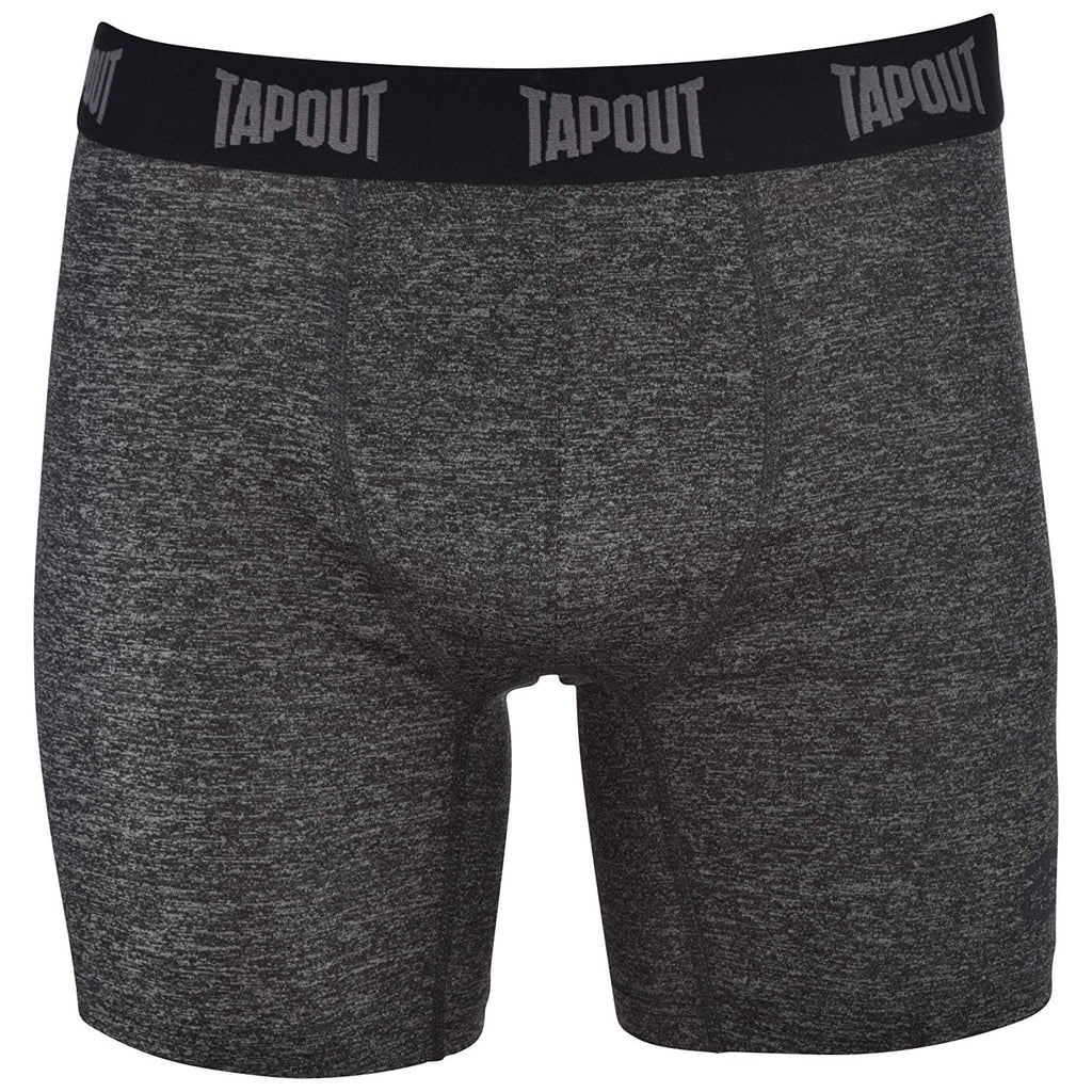 TapouT Mens Performance Boxer Briefs - 3-Pack Stretch Performance Training Underwear Breathable Athletic Fit No Fly