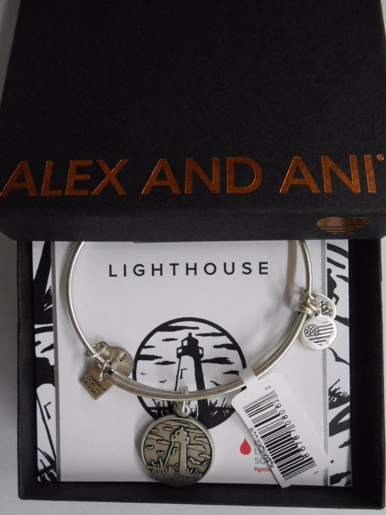 Alex and Ani Charity By Design LIGHTHOUSE Leukemia & Lymphoma Bracelet Silver