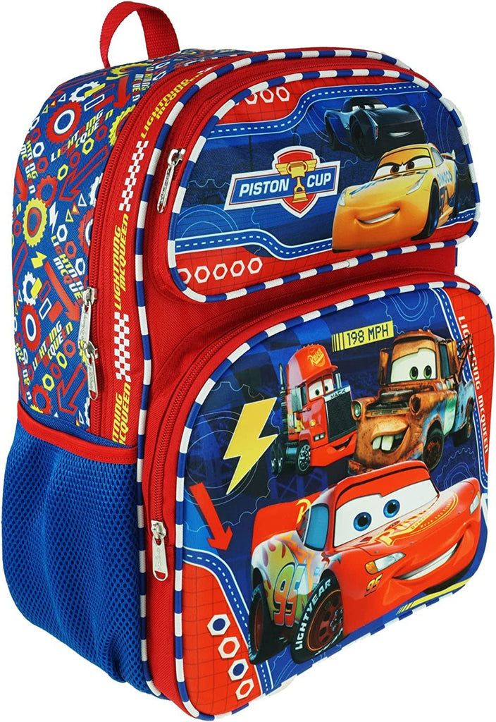 Ruz Disney Cars Large 3-D EVA Molded 16 Inch Backpack