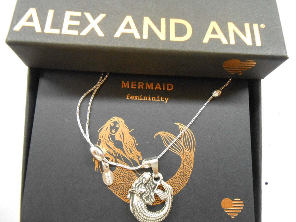 Alex and Ani Womens Seaside Mermaid II Expandable Necklace