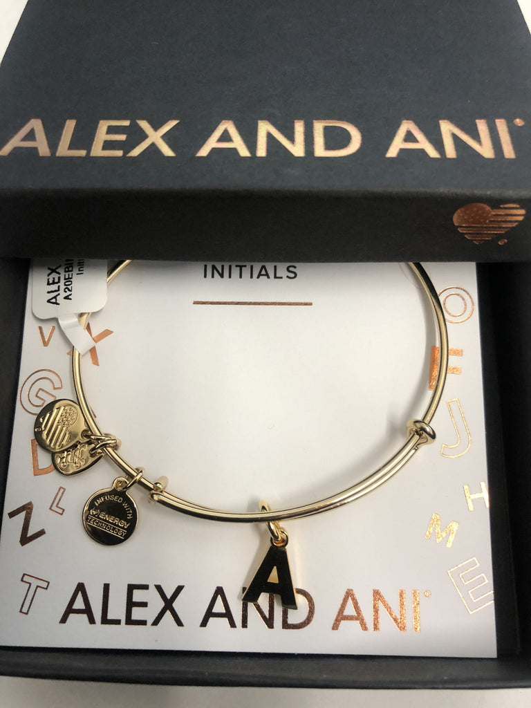 Alex and Ani Initial A III Bangle Bracelet