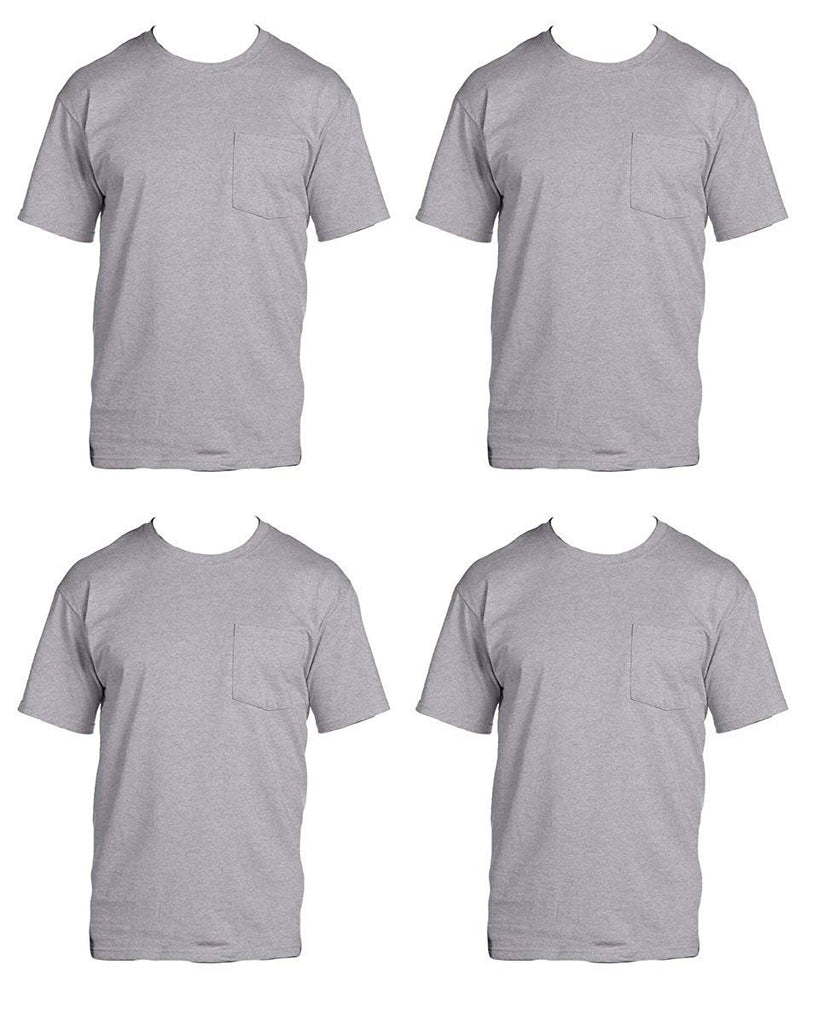 Fruit of the Loom Men's 4-Pack of Pocket T-Shirts