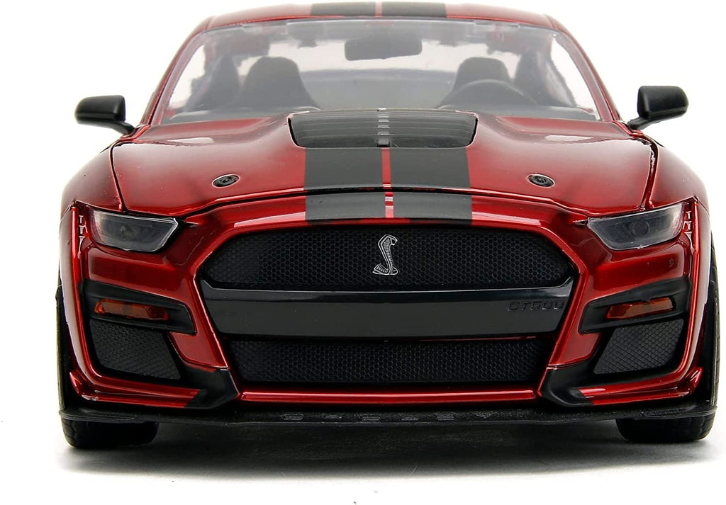 Big Time Muscle 1:24 2020 Ford Mustang Shelby GT 500 Die-cast Car Candy Red, Toys for Kids and Adults