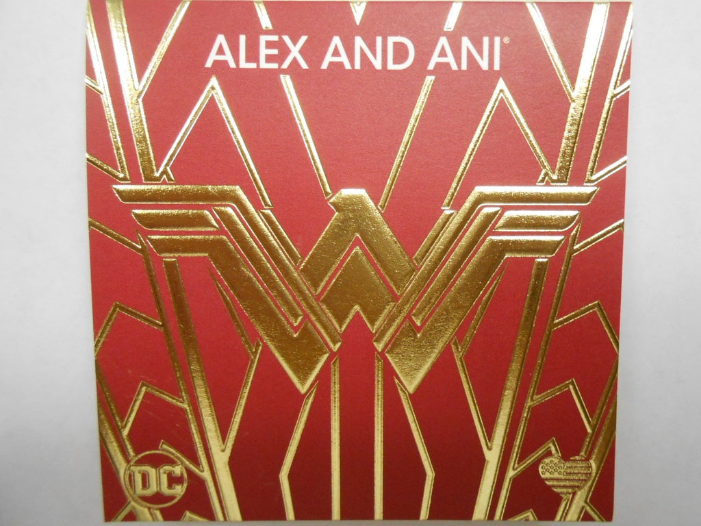 Alex and Ani Women's Wonder Woman Set Of Two Bracelet Shiny Gold One Size