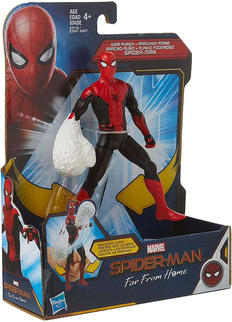 Spider-Man Marvel Far from Home Web Punch 6-Inch-Scale Action Figure Toy