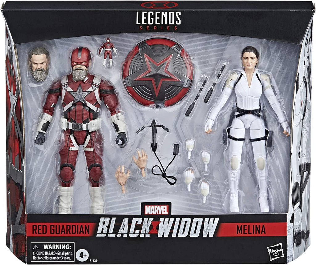 Avengers Marvel Legends Series 6-inch Scale Red Guardian & Melina Vostkoff Figure 2-Pack and 12 Accessories for Kids Age 4 and Up