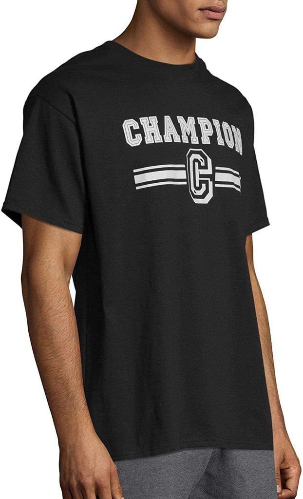 Champion Men's Classic T-Shirt, Big Left Chest C