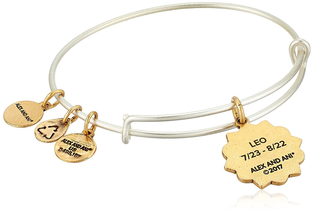 Alex and Ani Womens Two-Tone Zodiac Bangle