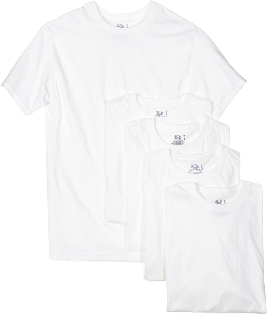 Fruit of the Loom Men's Cotton Crew-Neck Tagless Undershirts Tanks T-Shirts