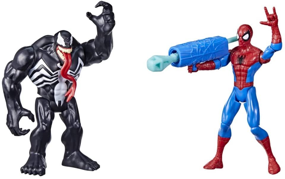 Spider-Man Marvel Vs Venom Battle Packs, 6-Inch-Scale and Venom Action Figure 2-Pack, Toys for Kids Ages 4 and Up