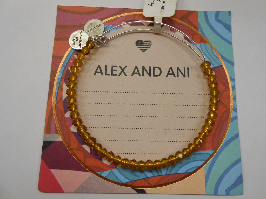 Alex and Ani Brilliance Bead Aurelia Gold/Shinny Bracelet